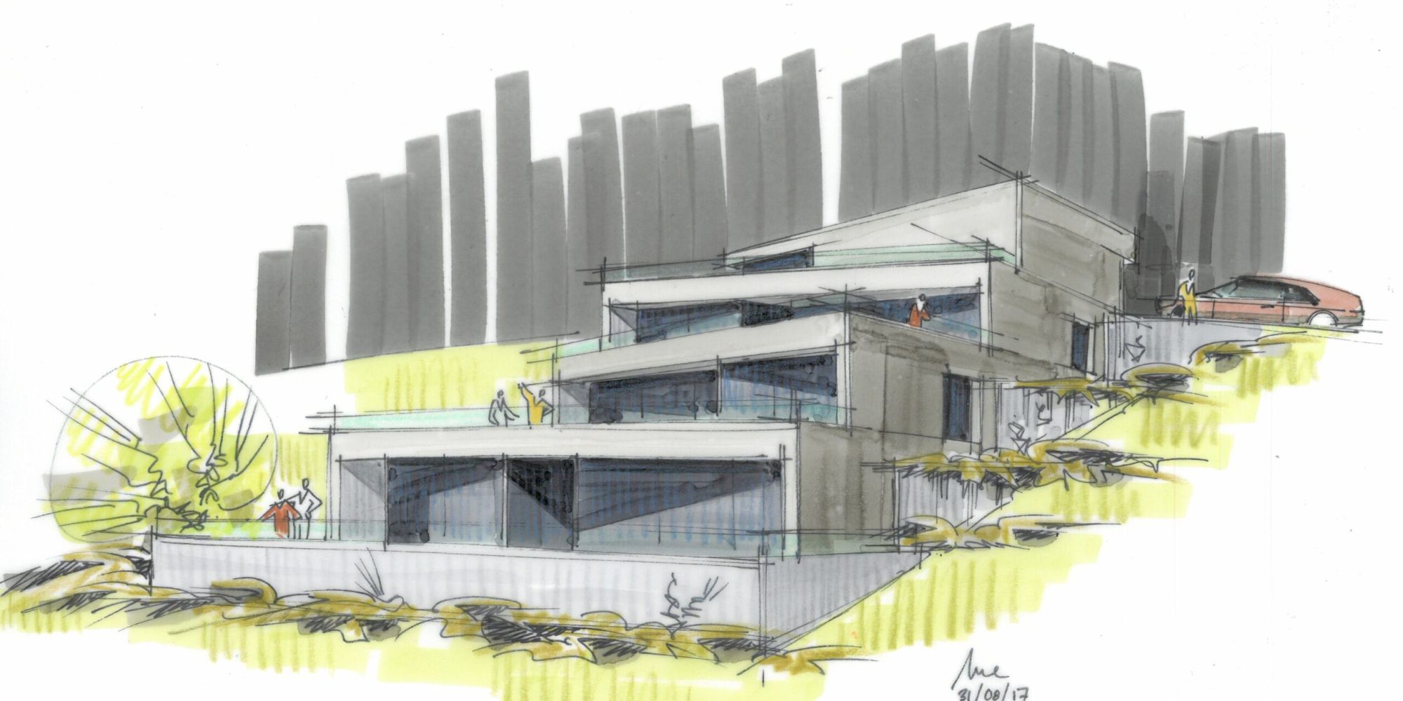 Terrassenhaus 1 Nellweg Erlinsbach Visualisierung