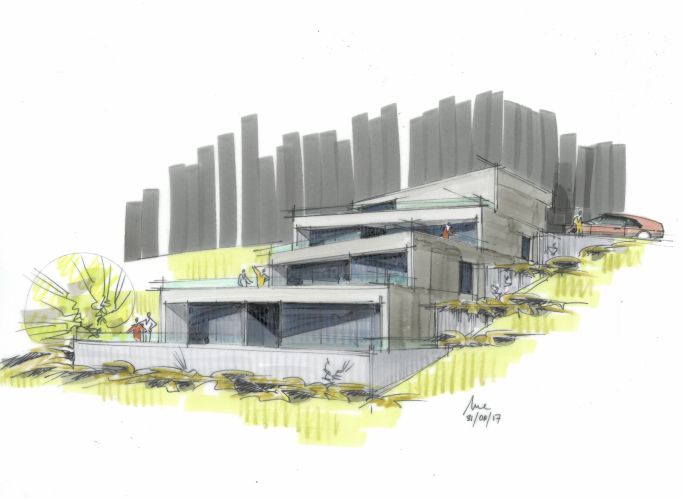 Terrassenhaus 1 Nellweg Erlinsbach Visualisierung